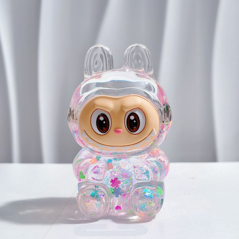 앉아있는 테이블 장식품 - 화이트 (높이 8.1cm)