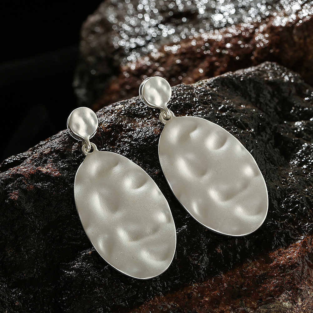 1 Pair Simple Style Solid Color Alloy Plating Womenu0027S Drop Earrings