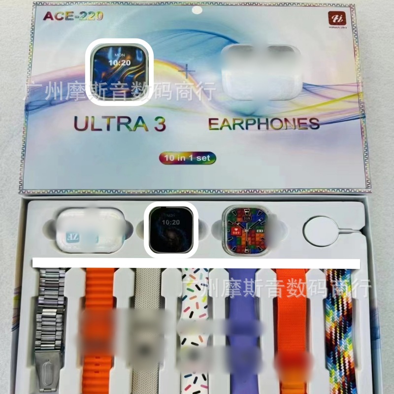 2025 nuevo reloj inteligente ACE220 para hombre multifunción Bluetooth teléfono deporte Huaqiangbei S10 pulsera inteligente