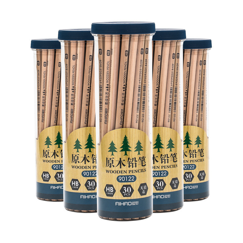 New products 30 barrels of hexagonal wooden poles pencil elementary…