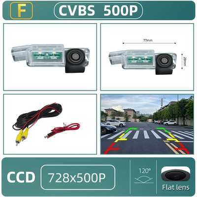 Suitable for Volkswagen Cc Scirocco Golf 7 Lingdu Magotan Integrated Reversing Camera Car High-Definition Night Vision (Vehicle camera) - ccd-cvbs-flat-lens