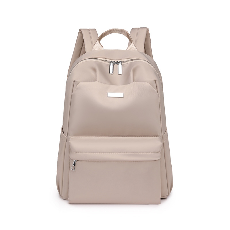 2024 nuevo estilo casual color sólido señoras gran capacidad mochila de viaje ligero al aire libre de nicho