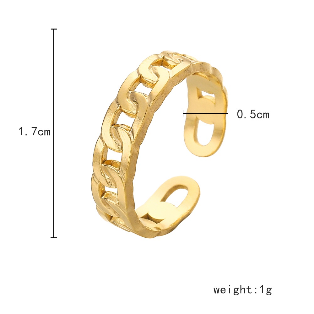 6g Weight Open Ring Classification Adjustable Ring Size 1 Piece Quantity Daily Occasion Stainless Steel Material Star, Heart Shape Pattern Women'S Gender Plating Design Simple Style Style Simple Style Star Heart Shape Stainless Steel Plating Open Ring 1 Piece 39