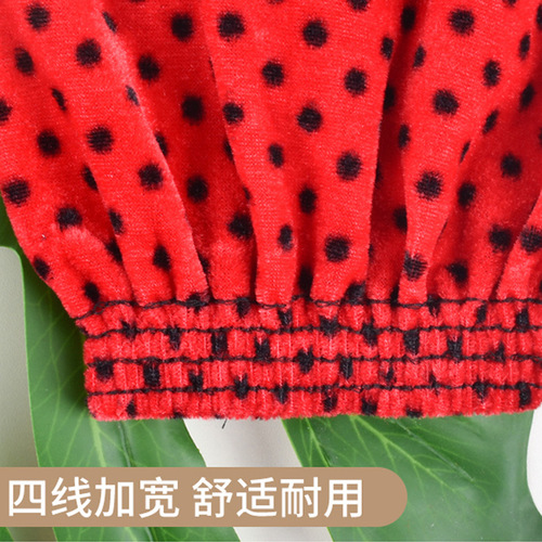 Adult gold velvet sleeves velvet thickened women's sleeves autumn and winter men and women anti-fouling work housework cleaning protective sleeve head