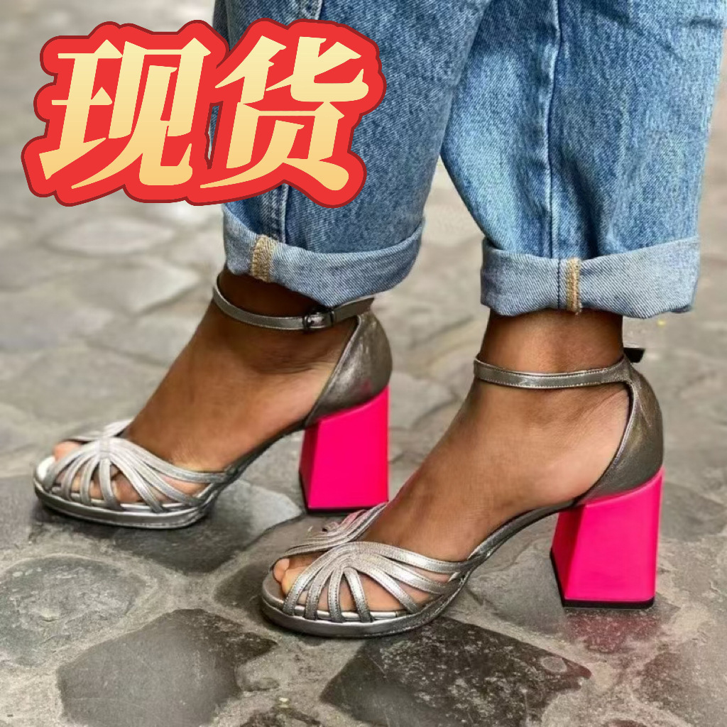 summer fashionable sandals heels open toe