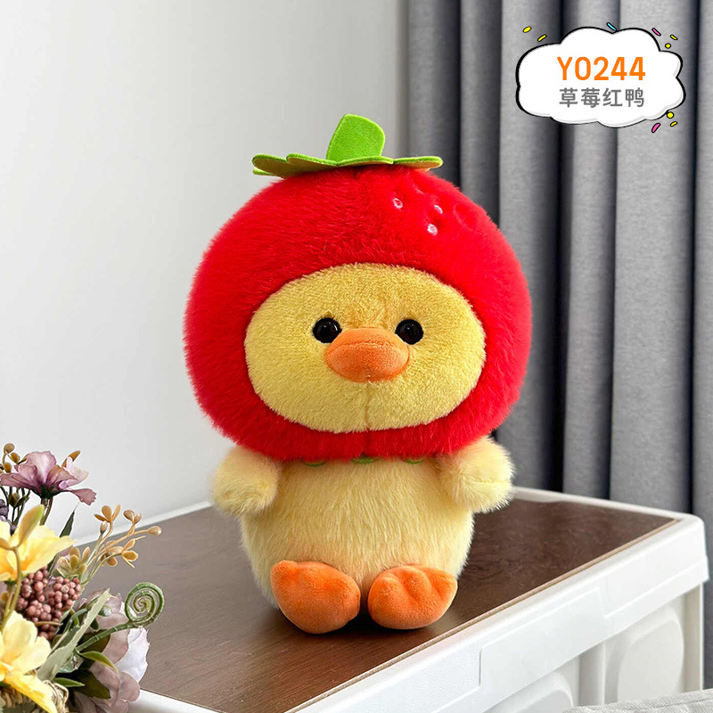 Pato rojo de fresa 22cm