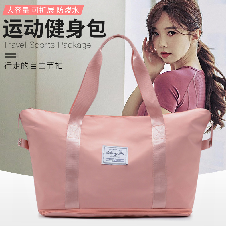 Bolsa de viaje de corta distancia portátil de gran capacidad bolsa de equipaje impermeable de moda para mujer bolsa de embarque de almacenamiento de viaje para hombres