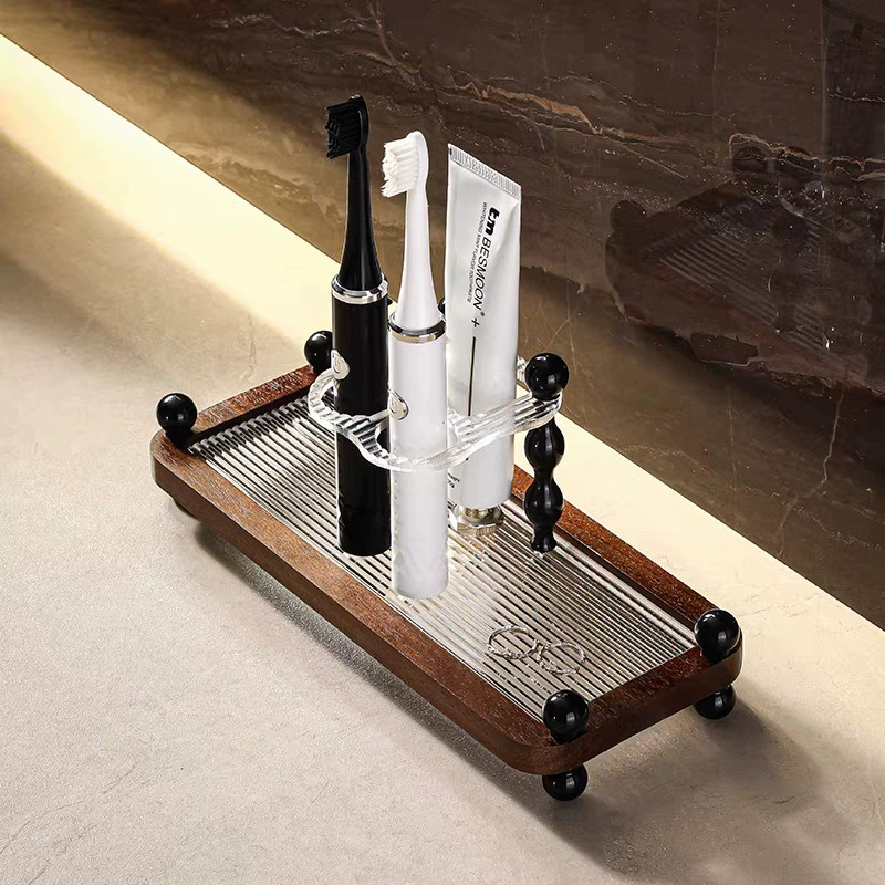 Легкая роскошная подставка для зубных щеток в китайском стиле, бытовой держатель для чашки для зубных щеток, набор высококачественных стеллажей для хранения чашек для зубных щеток, держатель для зубных щеток
