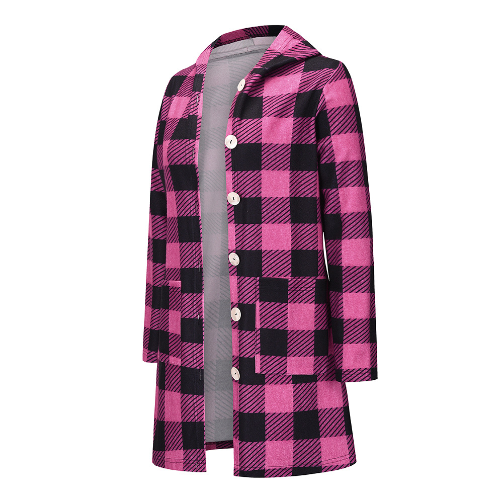 women s plaid long-sleeved single-breasted shirt nihaostyles clothing wholesale NSHYG76289