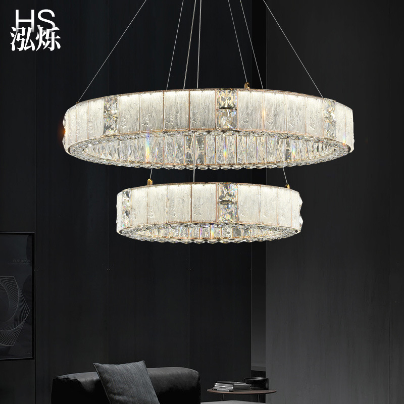 Light Luxury High-End Glass Crystal Living Room Lamp Luxury and Atmospheric Restaurant Bedroom Villa Chandelier Smart Creative Modern Lamp Light Luxury High-End Glass Crystal Living Room Lamp Luxury and Atmospheric Restaurant Bedroom Villa Chandelier Smart Creative Modern Lamp