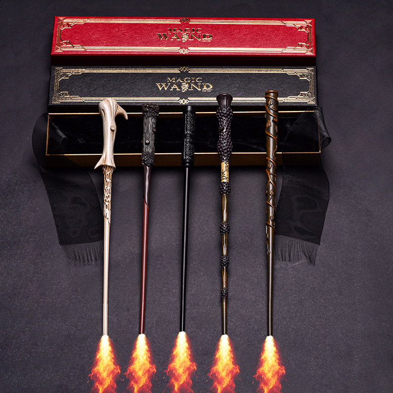 Varita mágica de fuego de Harry Potter varita mágica de fuego de alta calidad varita mágica de fuego de Hermione varita mágica de fuego de película de caza de curiosidades accesorios mágicos image 2