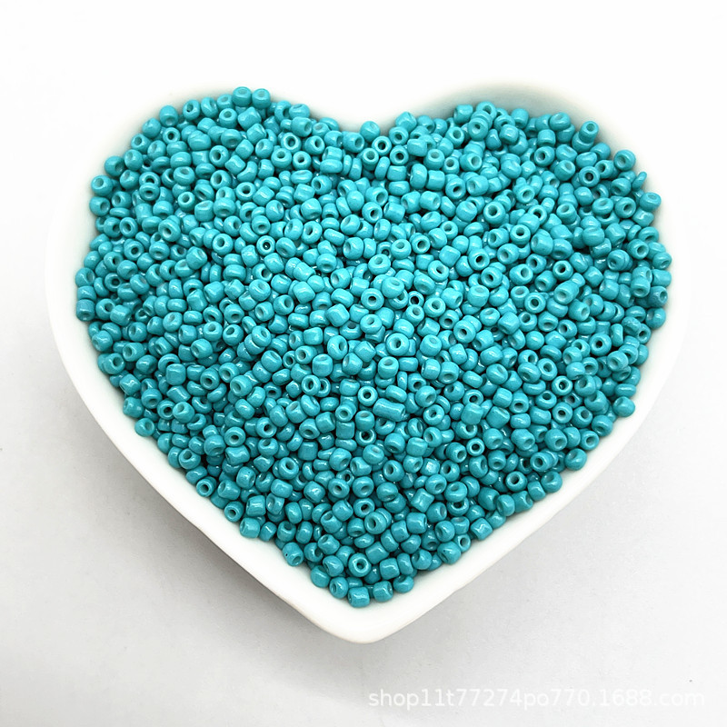 2/3/4mm color sólido vidrio pequeño arroz cuentas DIY hecho a mano collar pulsera joyería accesorios (15g un paquete)