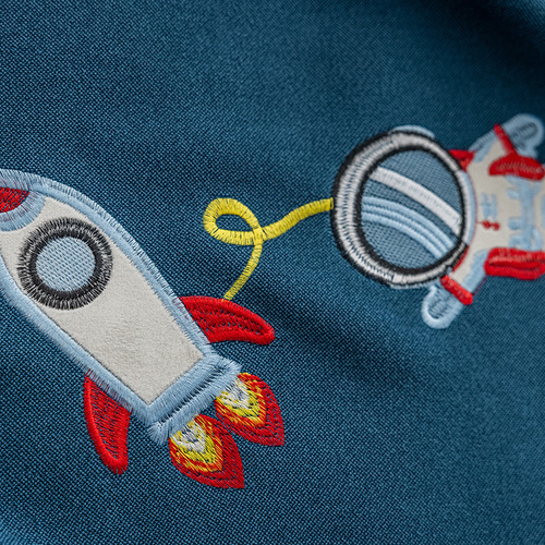 New children's room curtains with environmental protection, light-blocking, cotton-linen, cartoon-style, cute and playful, stereoscopic embroidered, floor-standing light-blocking curtains