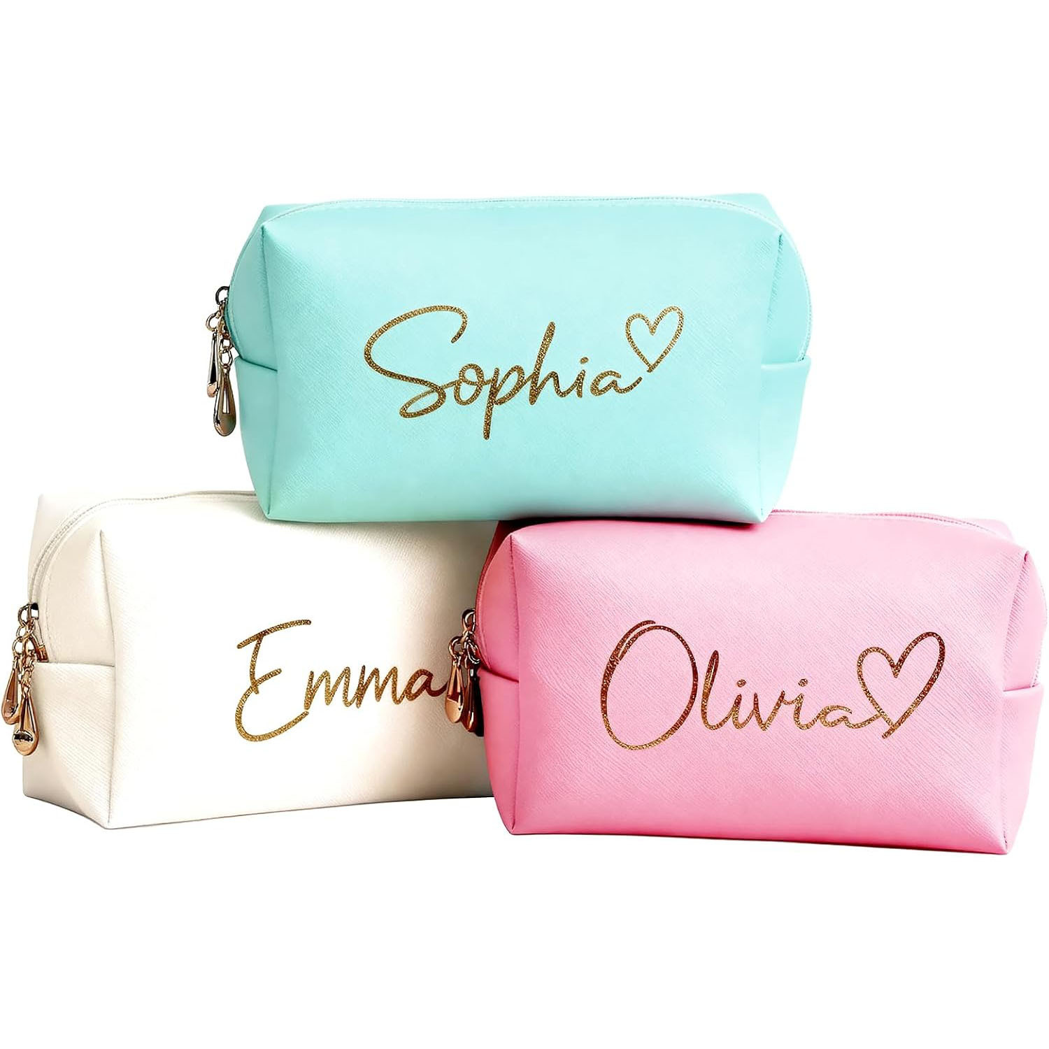 亚马逊跨境刺绣跨境爆款化妆包收纳包便携防水洗漱Pu化妆手拿包