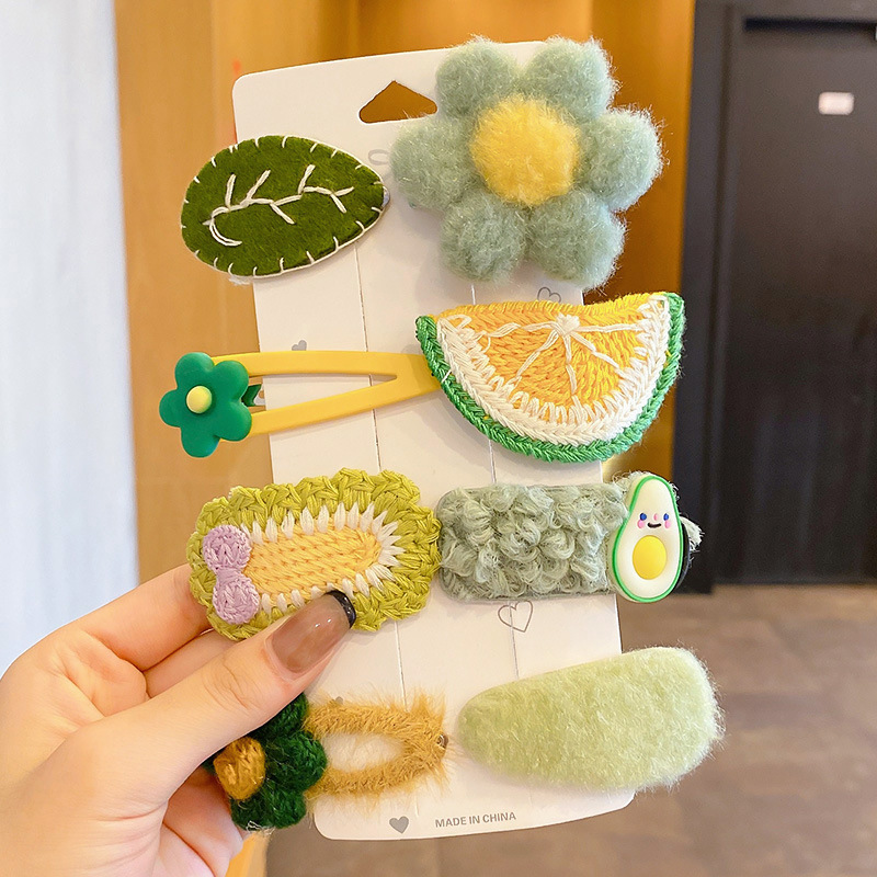 Peel de peluche para niños BB clip clip de peluche clip lateral para niñas lindas niñas toque de pelo para bebés