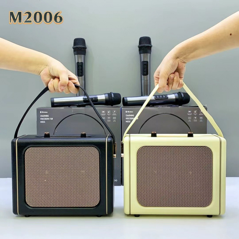 karaoke home audio high power outdoor portable subwoofer 40w bluetooth speaker with wireless microphone