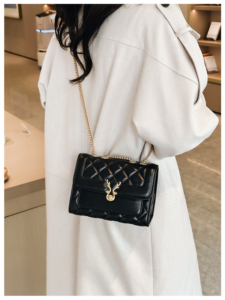 2025 Summer New style sheep diamond-shaped bag, single-shoulder bag, women's bag, pu bag, crossbody bag, chain bag, Chanel style undefined