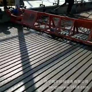 奶牛场现浇拉槽机优点 适用于混凝土路面 湿式牛场现浇拉槽机梯形