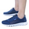 Low summer sports shoes, textile casual footwear