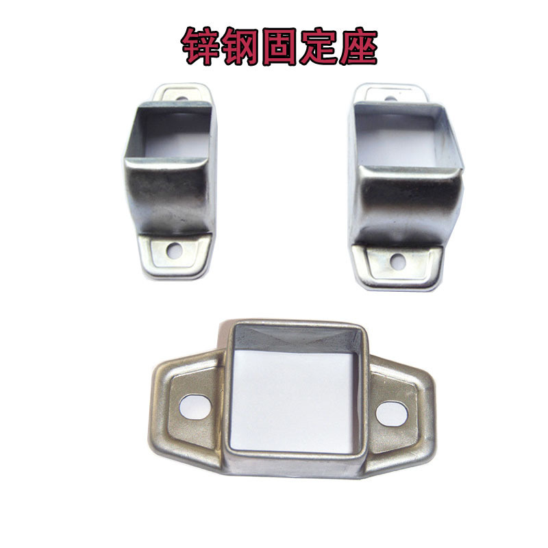 Factory Direct Supply Engineering Zinc Steel Guardrail Accessories Balcony Railing Fixing Seat Stair Railing Inclined Fixing Seat Connector