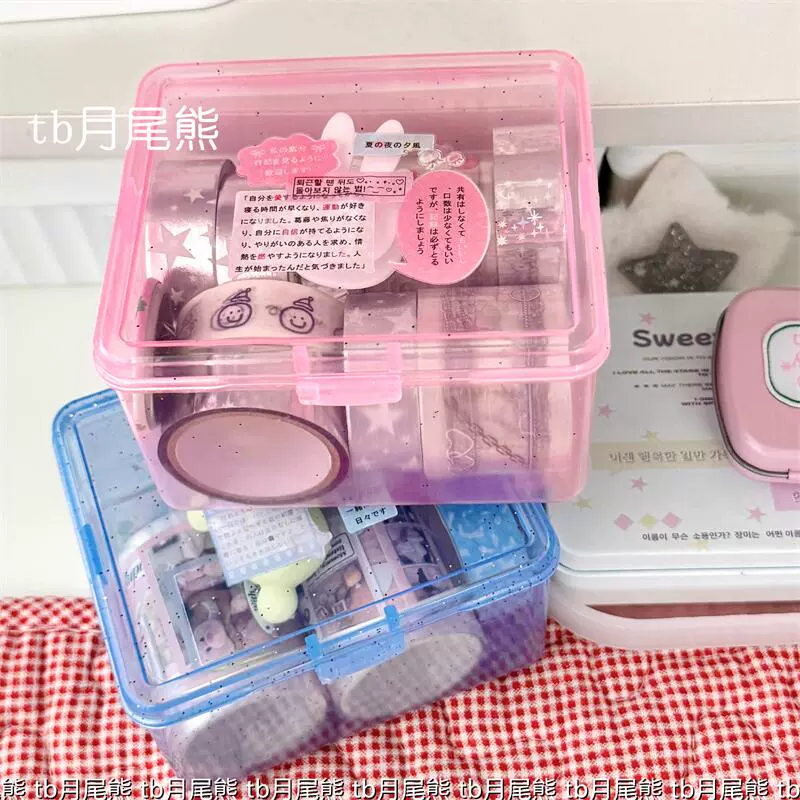 Cute storage box, hair band, sticker, table accessories, storage system