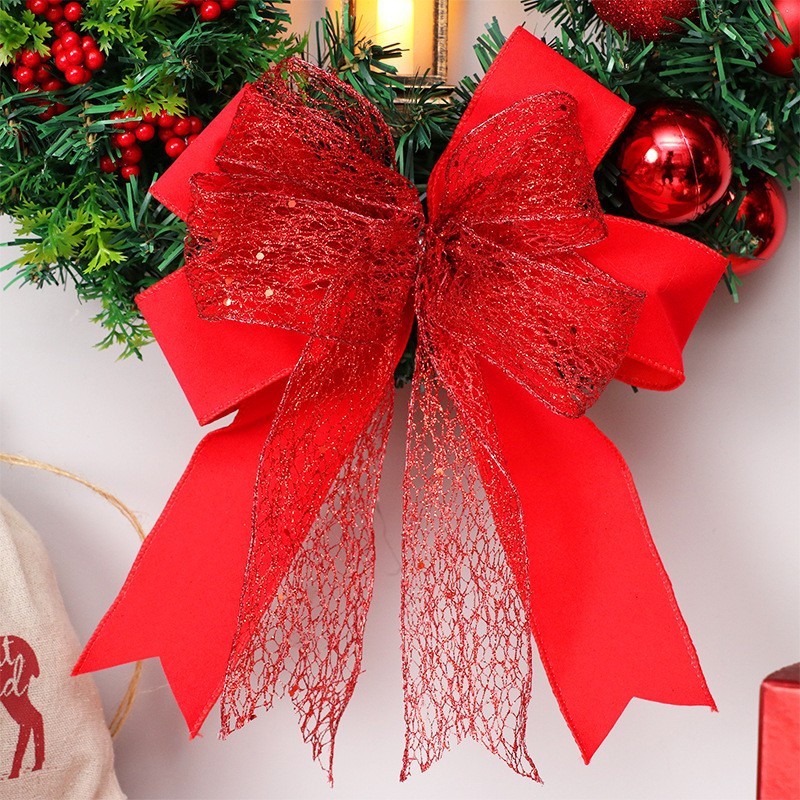 クリスマス装飾品、ドア掛け、40cm、ライト付き、聖なるクリスマスリース、木製、卸売|undefined