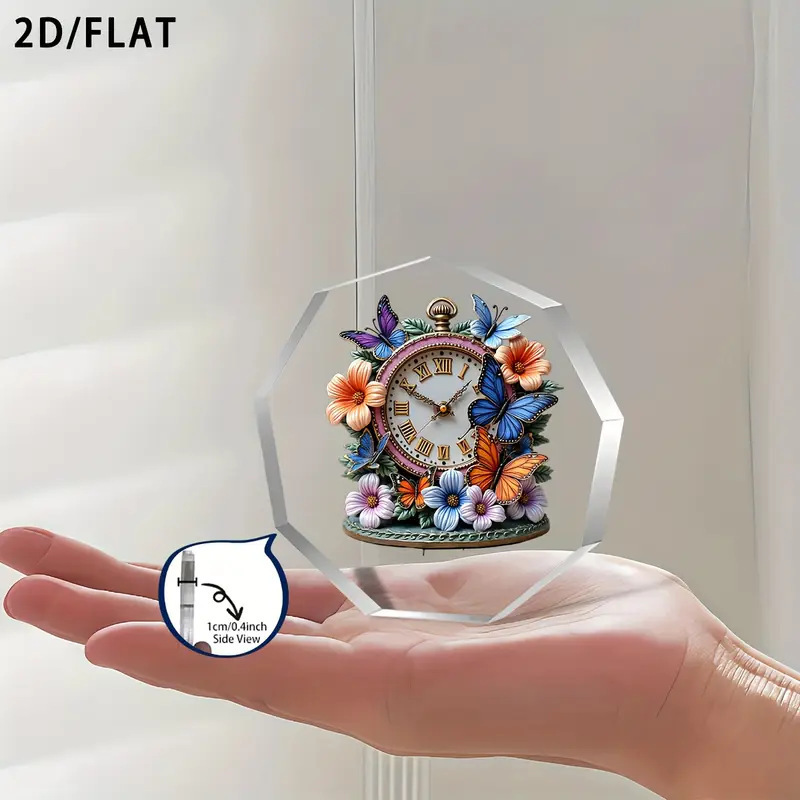 Amazon 新製品ホットセール透明九角形アクリル蝶飾りデスクトップ装飾工芸品テーブルセッティング|undefined