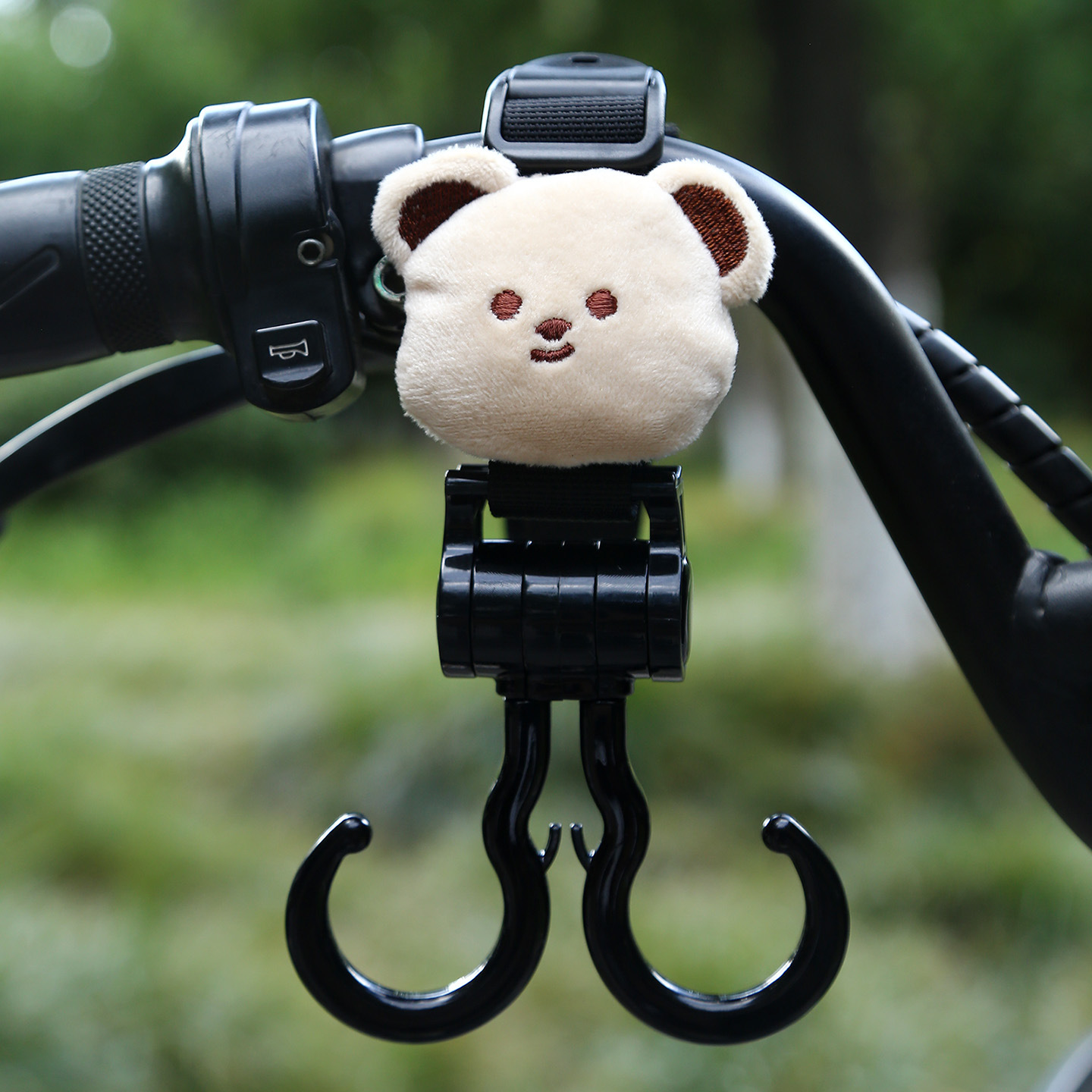 Electric Vehicle Hook Enhanced Load-Bearing Stroller Double Hook