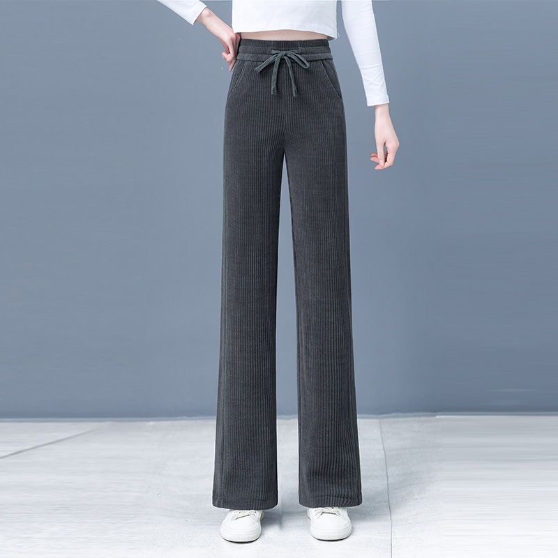 그레이 [벨벳 없는 봄, 가을] 포켓 코듀로이 와이드 레그