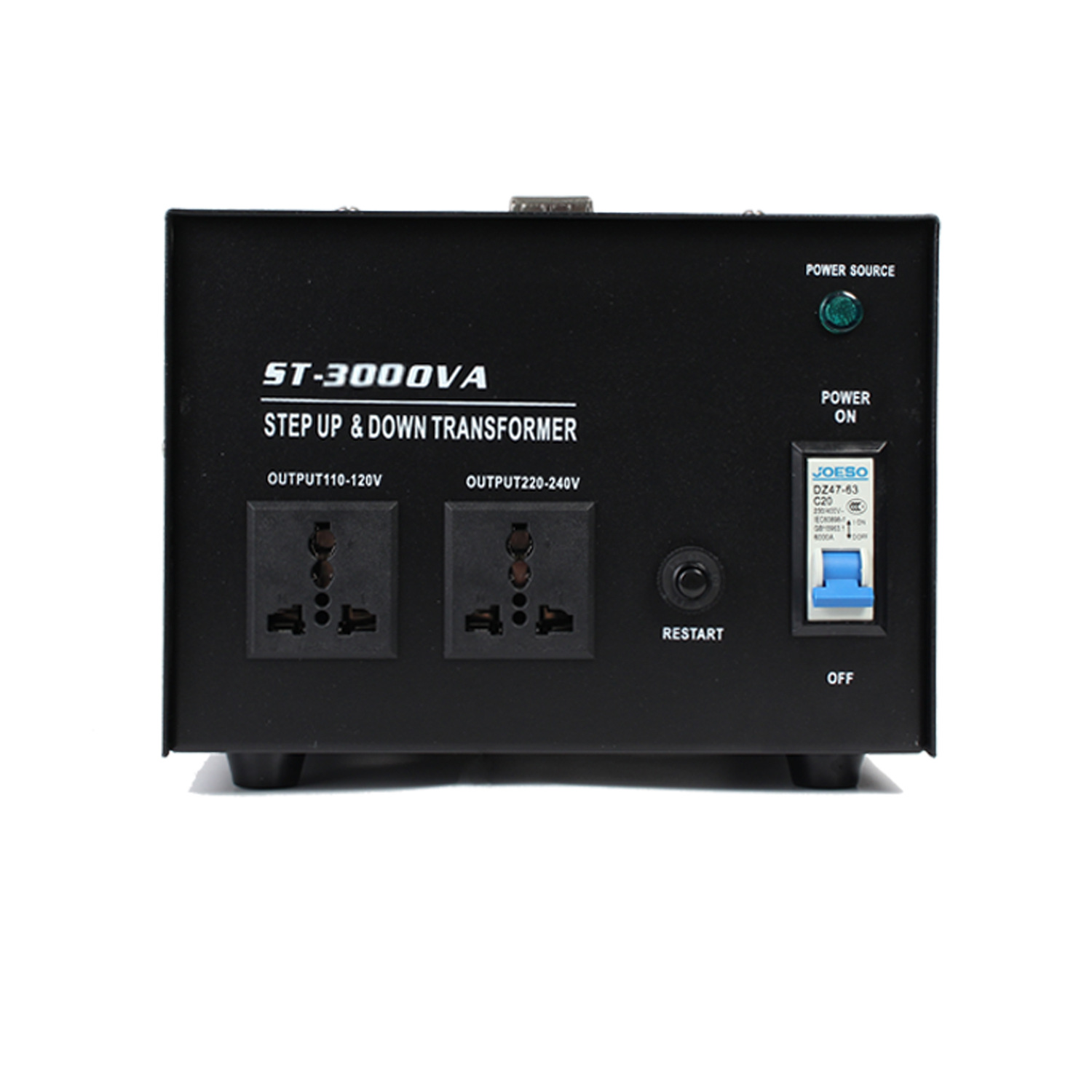 전원 코드 플러그가 ST-3000VA 점에 유의하십시오