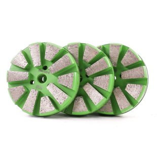 Epoxy coagulation curing soil floor diamond grinding block stone rough grinding renovation 3 inch 10 cutter head