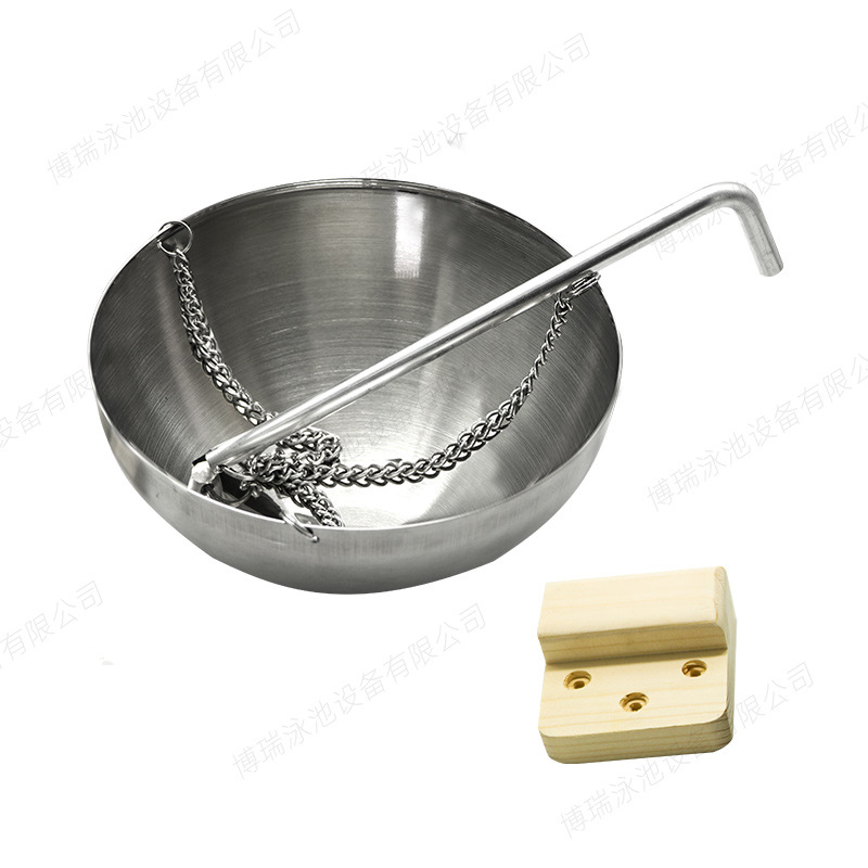 Comercio Exportación de acero inoxidable aromaterapia tazón redondo 12CM aceite esencial tazón de fuente de vapor seco tazón de aceite esencial para sala de sauna