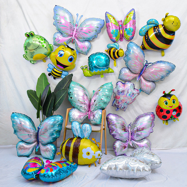 New Butterfly Balloon Bee Ladybug Beetle Aluminum Film Balloon BEE…