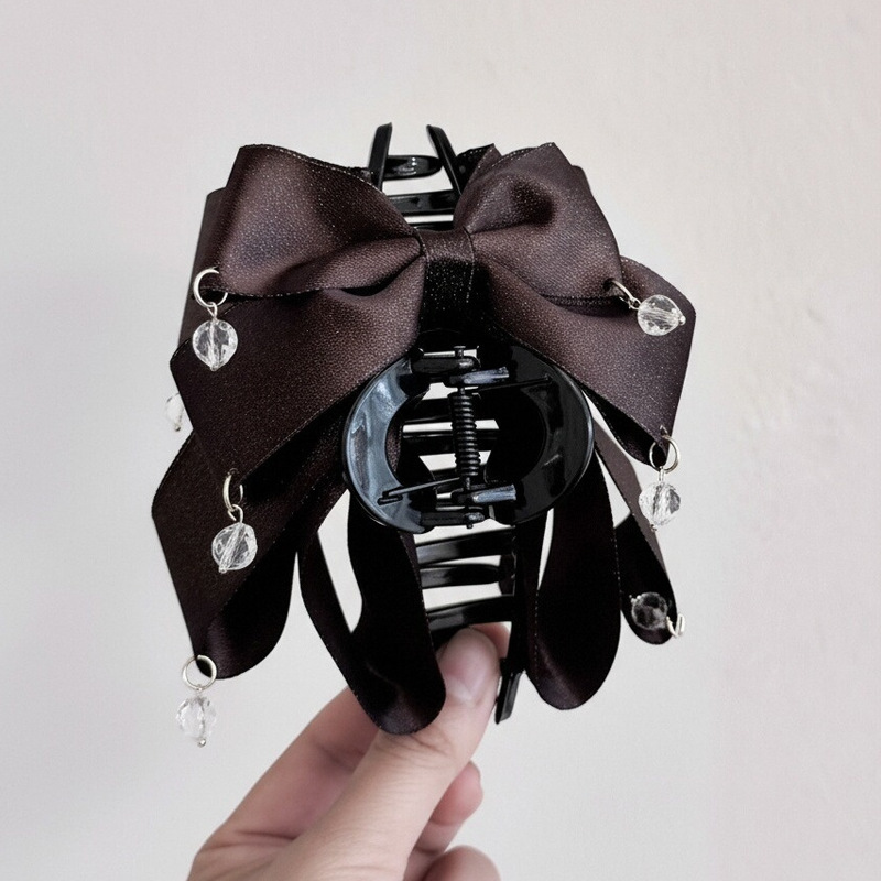 053 Заколка для хвоста-Кофейно-коричневый