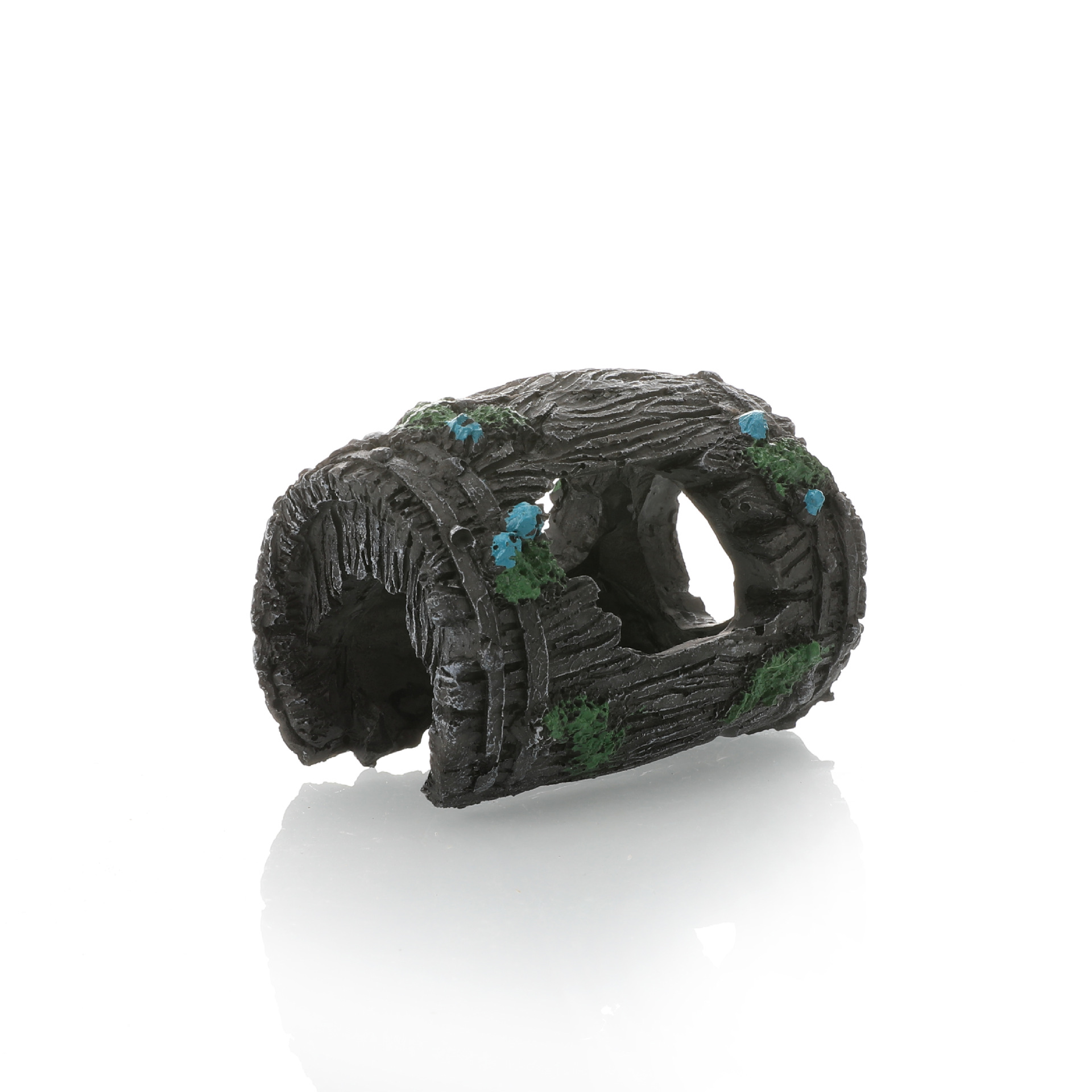 Pecera decoración de paisajismo barril de madera roto barril de vino arrastre mascota serpiente lagarto cueva acuario casa de refugio fábrica decoración hecha a mano