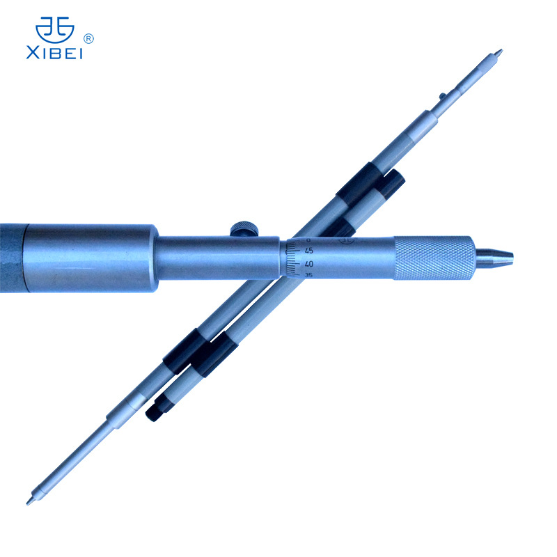 青量接杆式两点内径千分尺孔径带校对卡规1000-2000mm0.01mm
