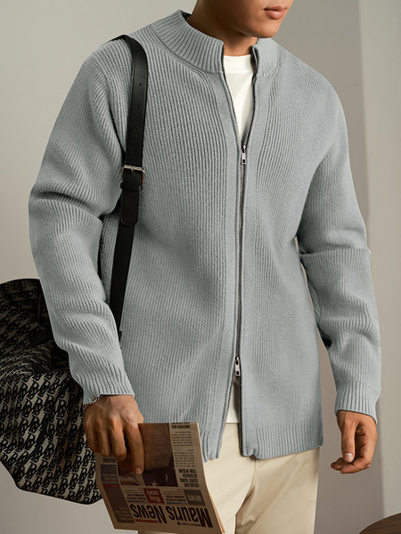 Cardigan with zipper