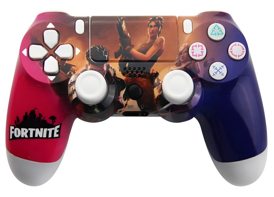 Controlador de Juego Inalámbrico Bluetooth PS4 de ABS Doble Vibración, Giroscopio de 6 Ejes para PC y Consolas