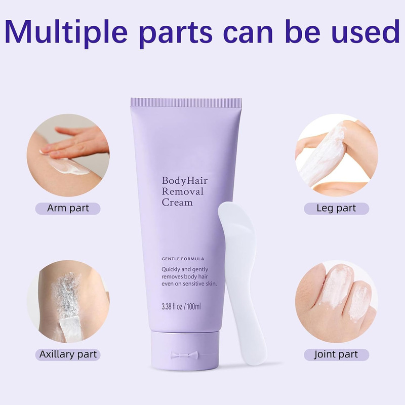 跨境爆款定制OEM Body Hair Removal Cream脱毛膏套装温和身体护|undefined