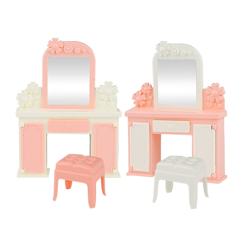 30cm Doll Room Furniture Decoration Accessories Cabinet Dresser Trolley Suitcase Travel Bag Pretend Play Toys