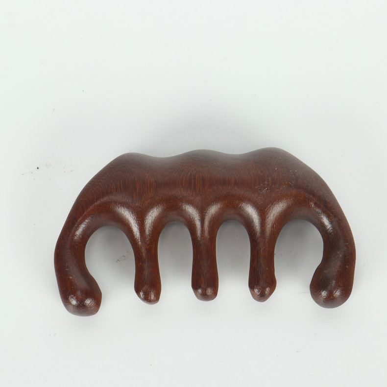 Peine de masaje multifuncional Peine de sándalo verde Peine de disco facial de ojos Peine de masaje de cuero cabelludo de cinco dientes Peine de meridiano de sándalo