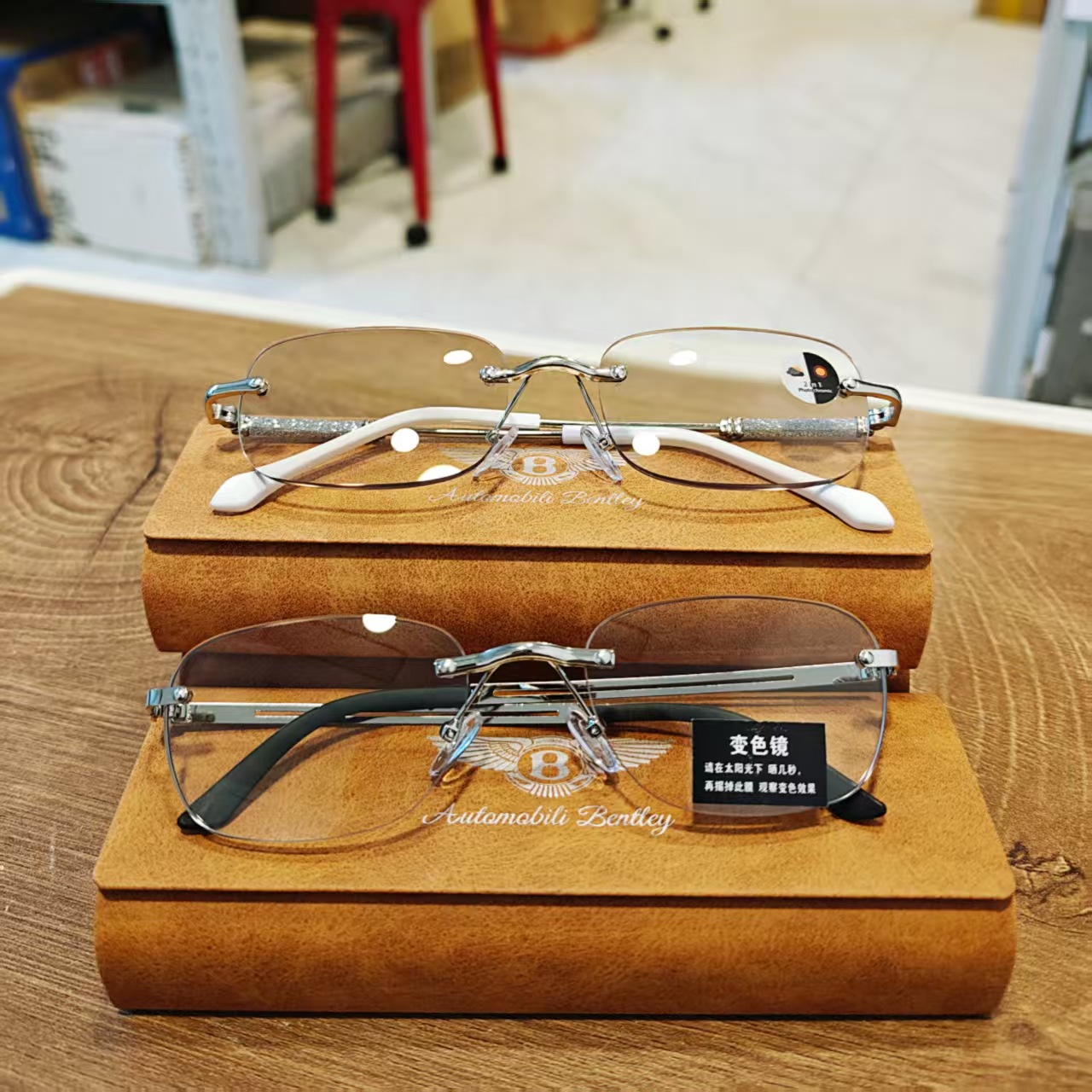 Bentley style zoom reading glasses box set