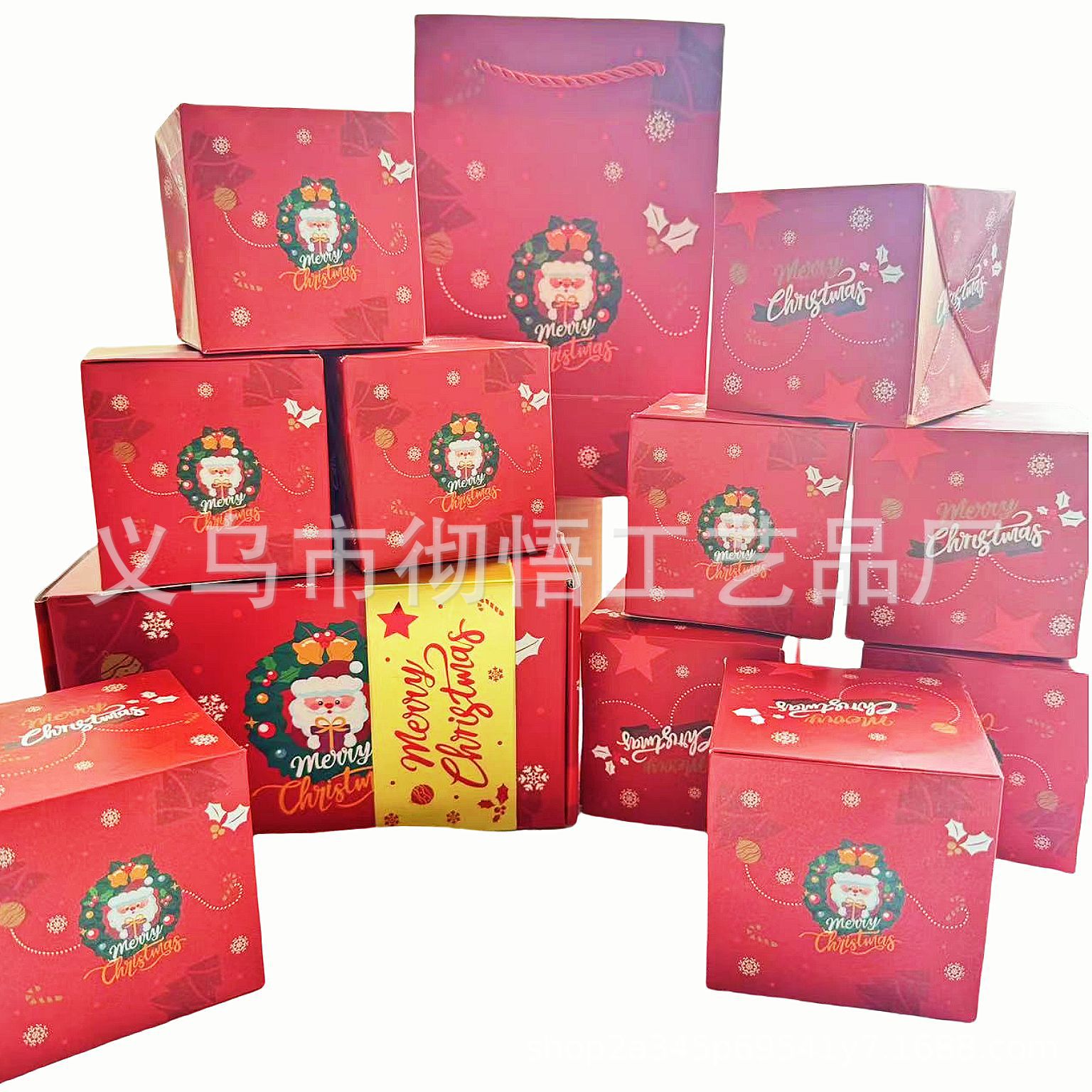 레드 메리 크리스마스; 10 바운스 박스 선물 상자 선물 가방
