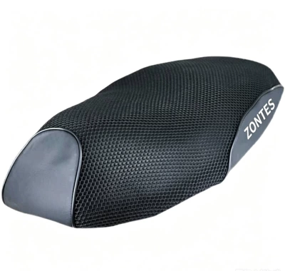 Suitable for Shengshi 368G motorcycle seat cover, 3D honeycomb mesh fabric, sun-proof and non-slip seat cover, thickened and wear-resistant (Motorcycle cushion) - shengshi-368g-net-cover-black