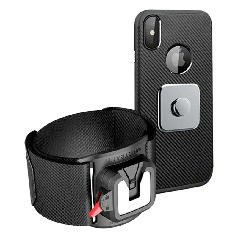 Быстросъемный ремешок для телефона, вращающийся ремешок для телефона, подходит для езды на велосипеде и вождения, не блокируя экран, универсальный как для больших, так и для маленьких экранов.