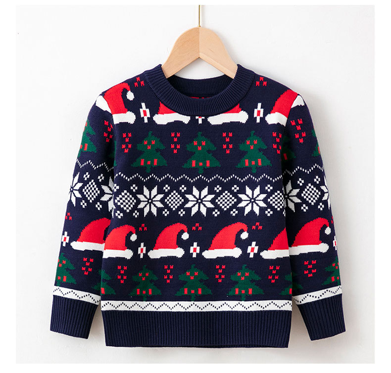 Warm Function Regular Fit Fit Type Christmas Festival Cartoon Pattern Christmas Fashion Cartoon Knit Hoodies & Sweaters