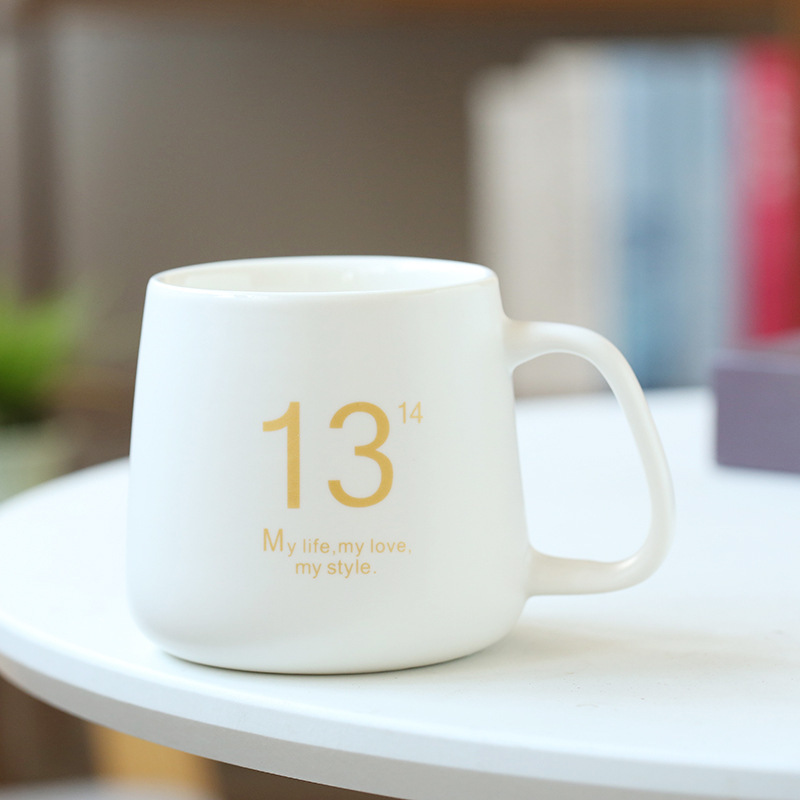 元メーカー1314マグカップ陶磁器カップル対カップ蓋付きカップ一生カップルカップコーヒーカップ|undefined