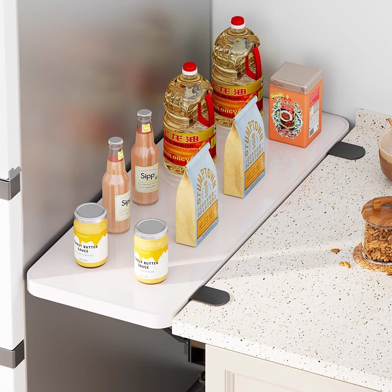 Refrigerator side extension board desktop side widening finishing rack gap baffle refrigerator gap table extension board