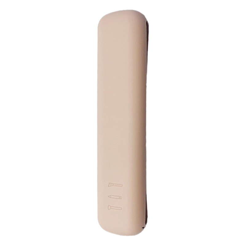 Cross-border new silicone eyebrow pencil case makeup brush eye shadow brush magnetic suction storage bag dustproof simple portable travel bag