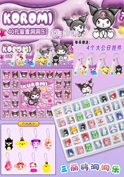Sanrio, purple face blush, 40, new collection, 3D